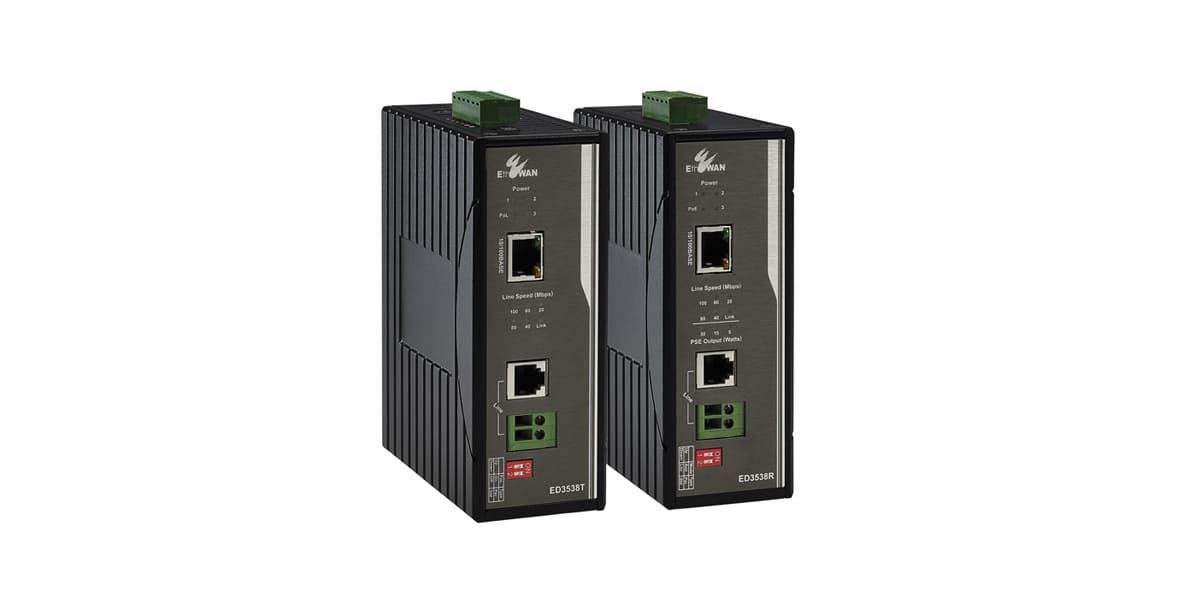 Hardened 10/100BASE-TX PoL/PoE Ethernet Extender over Copper Wires