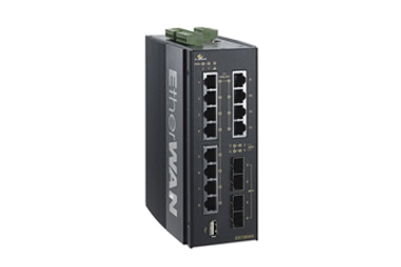 Hardened Managed 12-Port Gigabit and 4-Port 10G SFP+ Ethernet Switch