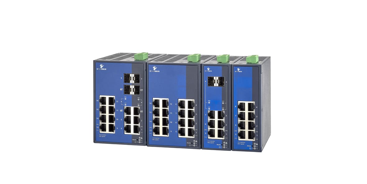 Hardened Managed 5 to 16-Port Fast/Gigabit Ethernet Switch