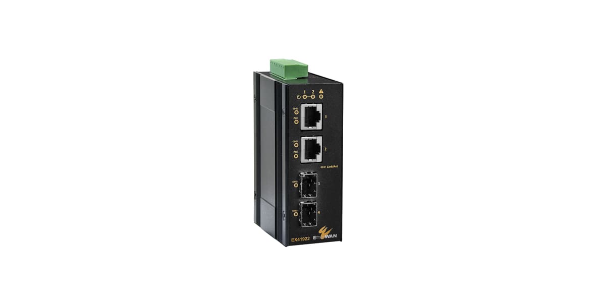 Hardened Unmanaged 2-port 10/100/1000BASE PoE+2-port 100/1000 SFP Ethernet Switch