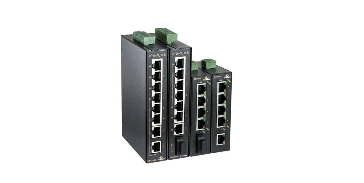 Hardened Unmanaged 5 to 8-port 10/100/1000BASE-T and 1-port 1000BASE-X Gigabit Ethernet Switch