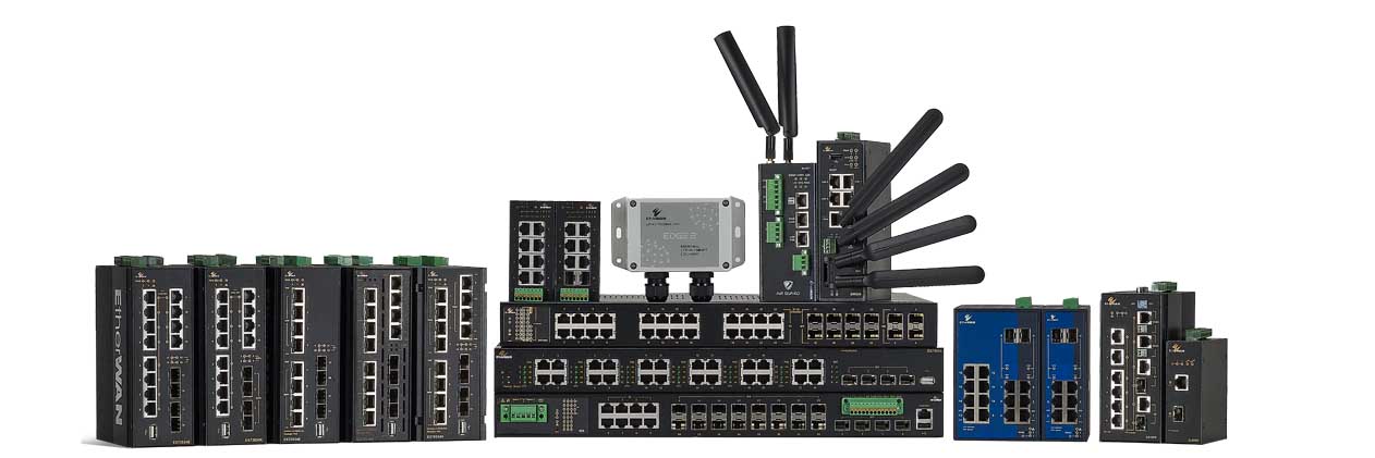 12-Port Industrial Managed Ethernet Switch, Multi Mode