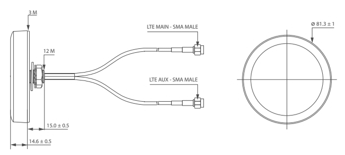 EASYCELL-ANT-RFT Dimensions