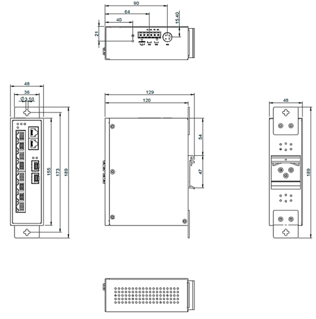 EX46910 Dimensions