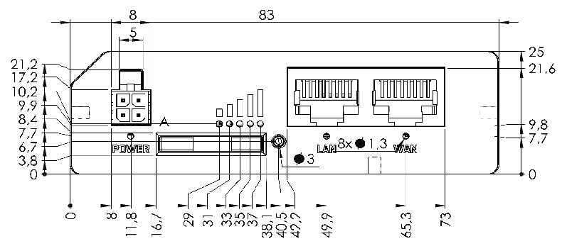 EasyCell Back Dimensions