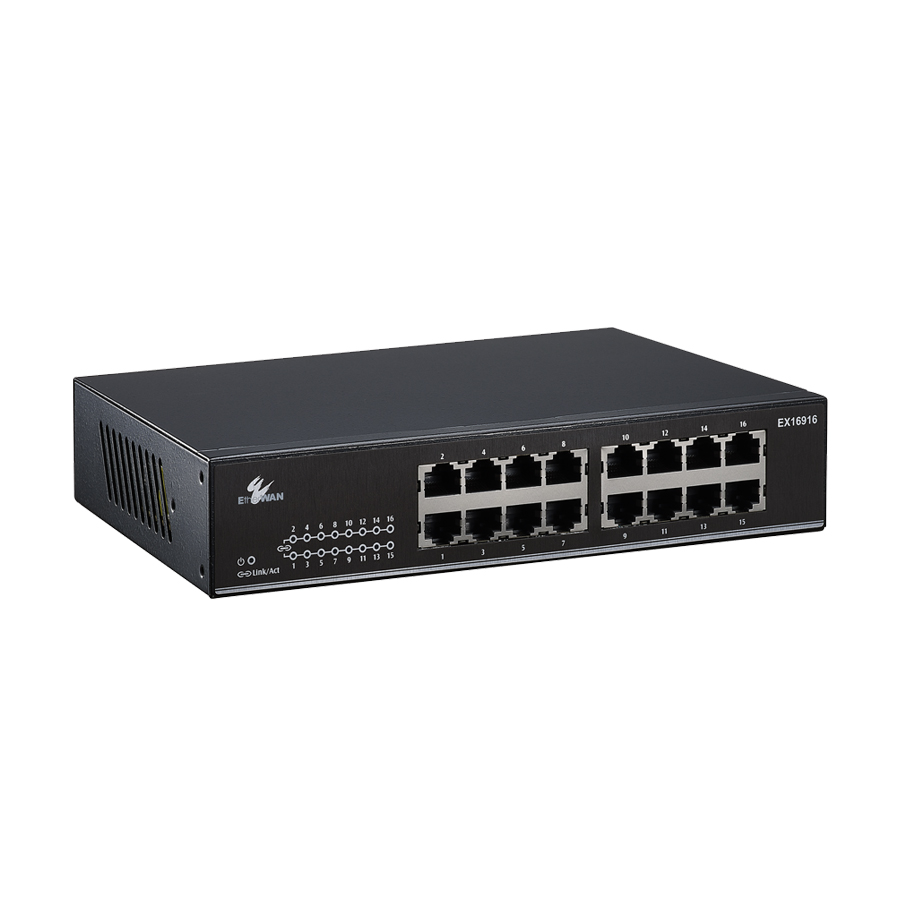 EtherWAN Hardened Unmanaged 4-Port Gigabit PoE & 1-Port EX41941