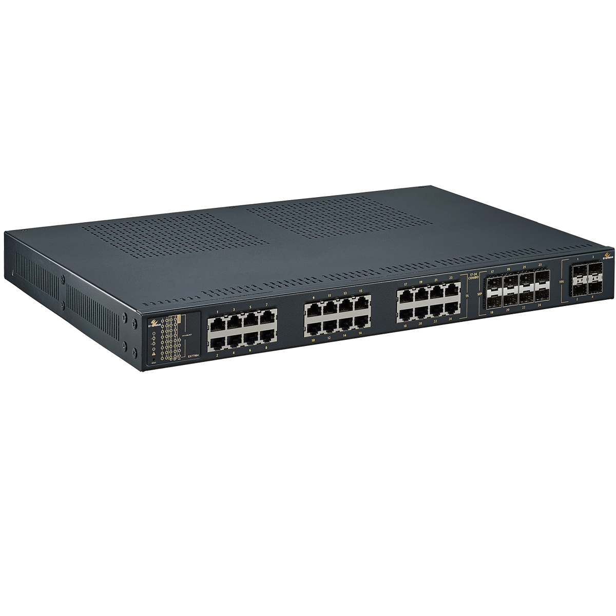 EX77900 Series IEC 61850-3/IEEE 1613 Lite L3 Hardened Managed 24-port Gigabit Ethernet Switch