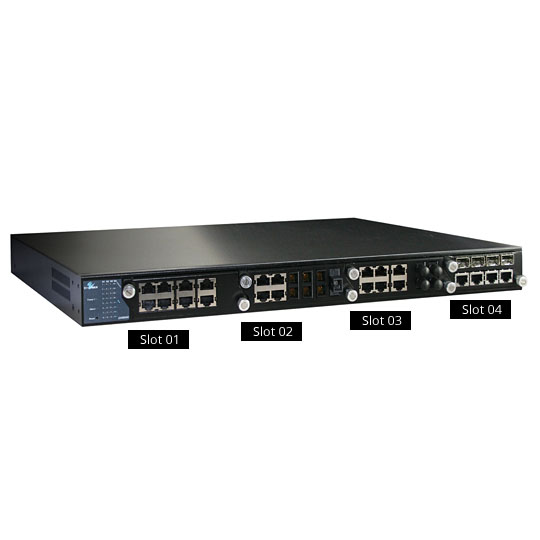 EX89000 Series IEC 61850-3/IEEE 1613 Modularized Hardened Managed 4 to 24-port 10/100BASE and 4-port Gigabit Ethernet Switch with SFP options