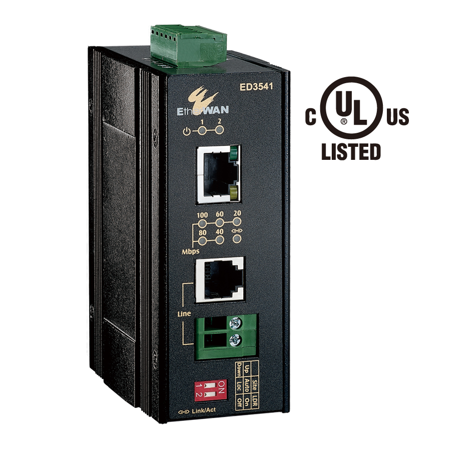 ED3541 Series - Hardened 10/100BASE-TX Ethernet Extender | EtherWAN