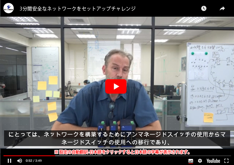 3分間安全なネットワークをセットアップチャレンジ