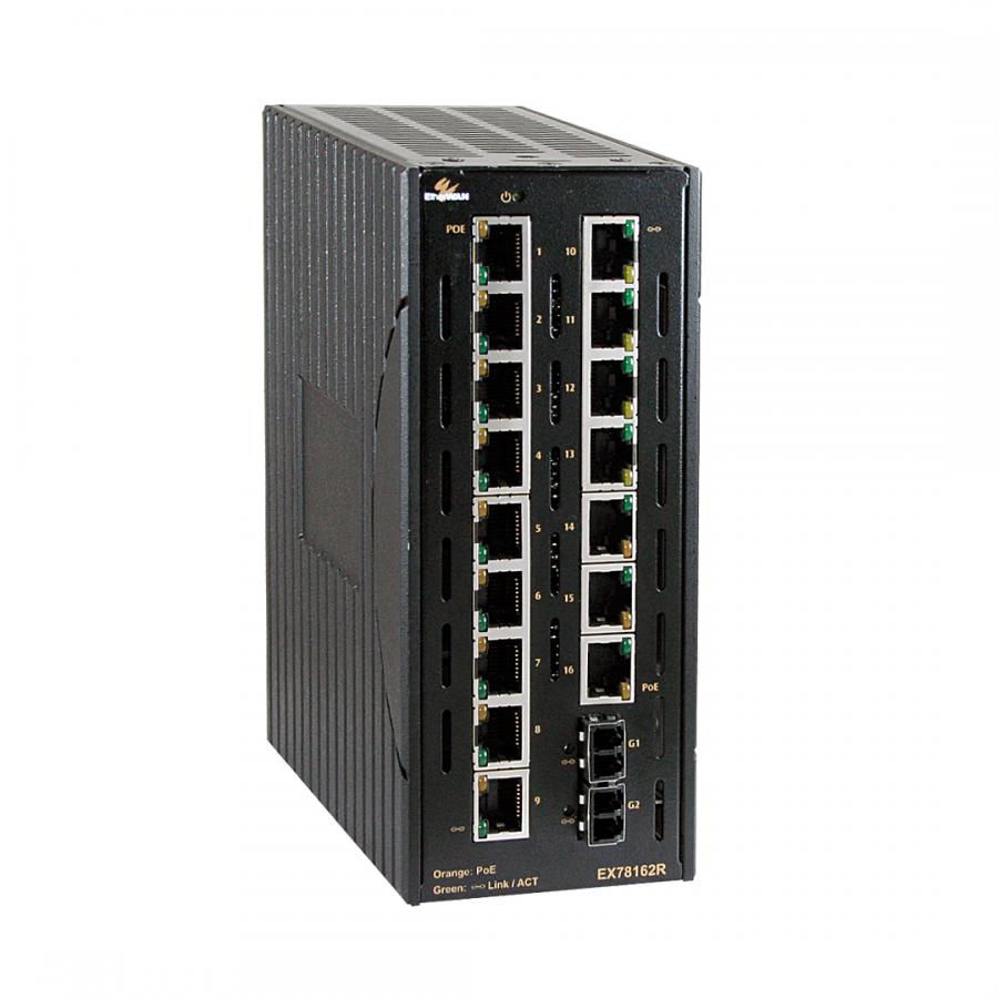 network vs switch managed unmanaged EX78162R Managed Hardened 16 Switch Series Port PoE