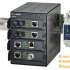 EMC400: 4-Slot DIN-Rail Media Converter or Ethernet Extender Chassis