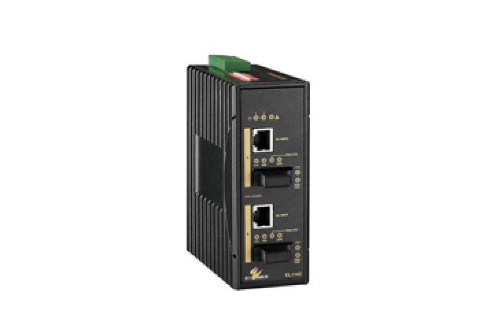 IEC 61850-3/IEEE 1613 Hardened 2-Port 10/100BASE-TX to 2-Port 100BASE-FX Media Converter
