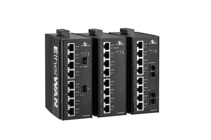 Hardened unmanaged 8-port 10/100/1000BASE (8 x PoE) with 2-port 1000BASE-X (SX/LX/SFP) Ethernet Switch