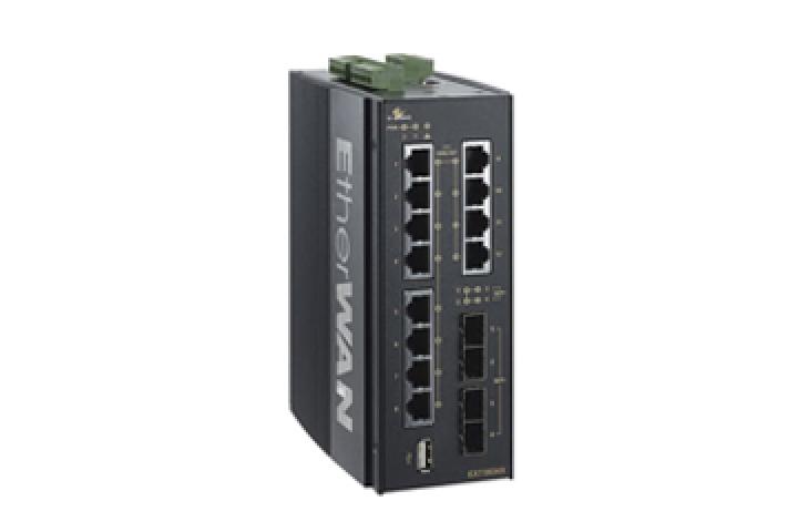 Hardened Managed 12-Port Gigabit and 4-Port 10G SFP+ Ethernet Switch
