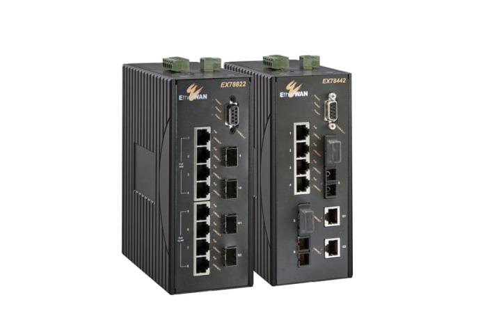 Hardened Managed 4 to 10-port 10/100BASE (8 x PoE) and 2-port Gigabit Ethernet Switch