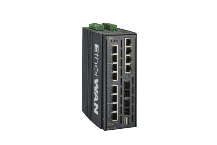 Hardened Managed 12-Port Gigabit PoE and 4-Port 10G SFP+ Ethernet Switch