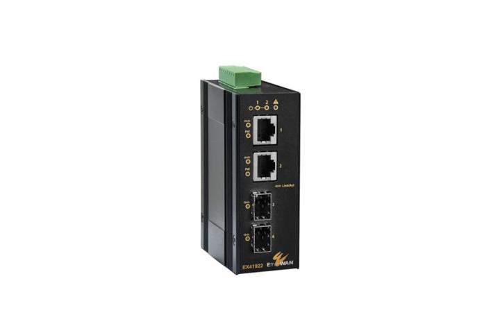 Hardened Unmanaged 2-port 10/100/1000BASE PoE+2-port 100/1000 SFP Ethernet Switch