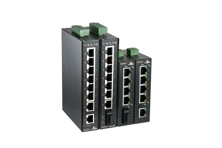 Hardened Unmanaged 5 to 8-port 10/100/1000BASE-T and 1-port 1000BASE-X Gigabit Ethernet Switch