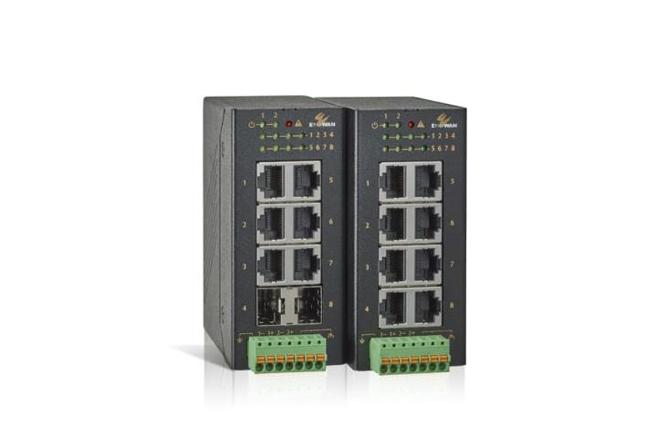 工業級非網管型 8 埠 Fast/Gigabit 乙太網路交換器