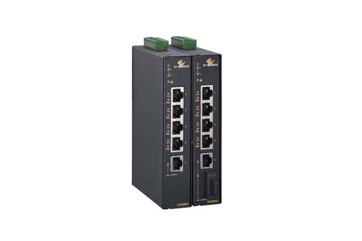 Hardened Unmanaged 5-port 10/100/1000BASE (4 x PoE) +1-port 1000BASE-X Gigabit Ethernet Switch