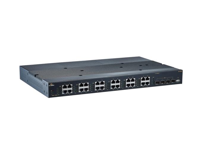 Hardened Managed 28-Port Gigabit PoE Ethernet Switch