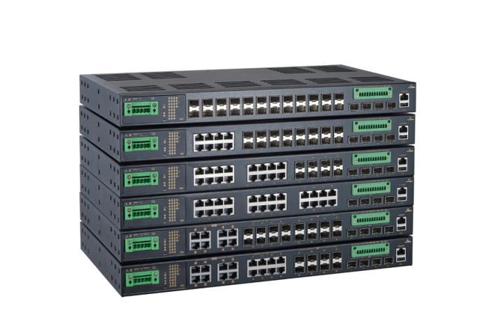 IEC 61850-3/IEEE 1613 Hardened Managed 24-port Gigabit (8*PoE) and 4-port 1G/10G SFP+ Ethernet PoE Switch