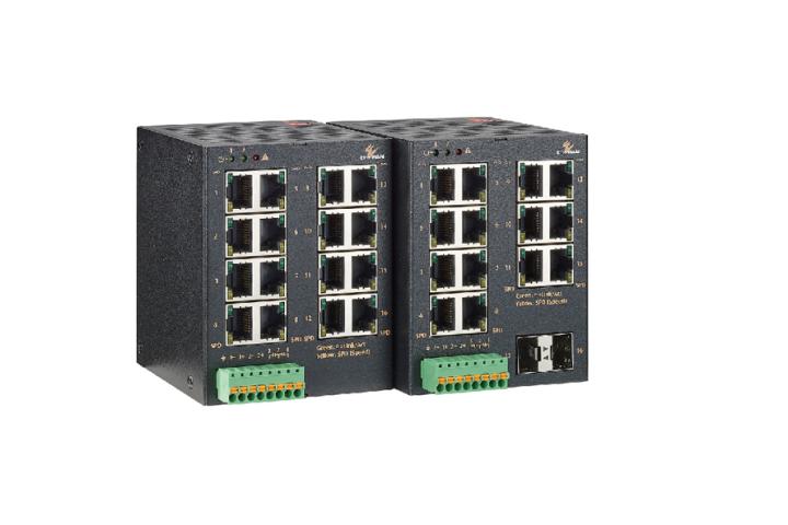 16-port 10/100BASE-TX Hardened Unmanaged Ethernet Switch