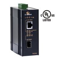 EL2242 Hardened PoE 10/100/1000BASE-T to 100/1000BASE Dual Rate Media Converter
