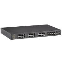 Lite L3 Hardened Managed 24-port Gigabit and 4-port 1G/10G SFP+ Ethernet Switch
