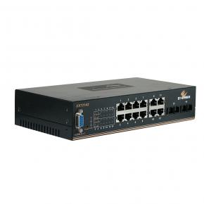 EX72000 Series Hardened Managed 8 to 14 ports 10/100BASE and 2-port Gigabit Ethernet Switch with SFP options
