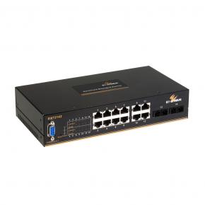 EX72000 Series Hardened Managed 8 to 14 ports 10/100BASE and 2-port Gigabit Ethernet Switch with SFP options