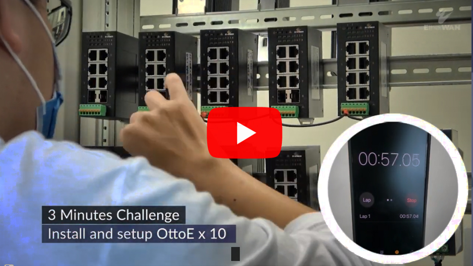 OttoE - 産業用/非管理型 8 ポート10/100/1000 BASE Gigabit イーサネットスイッチ